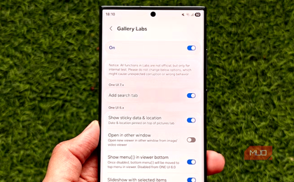 gallery labs on samsung gallery app
