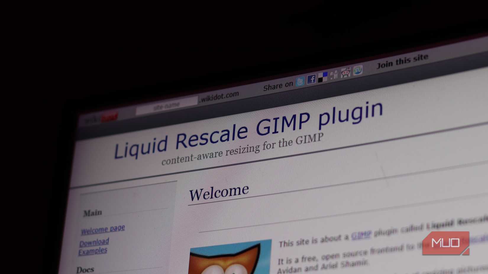 Liquid Rescale GIMP plugin website