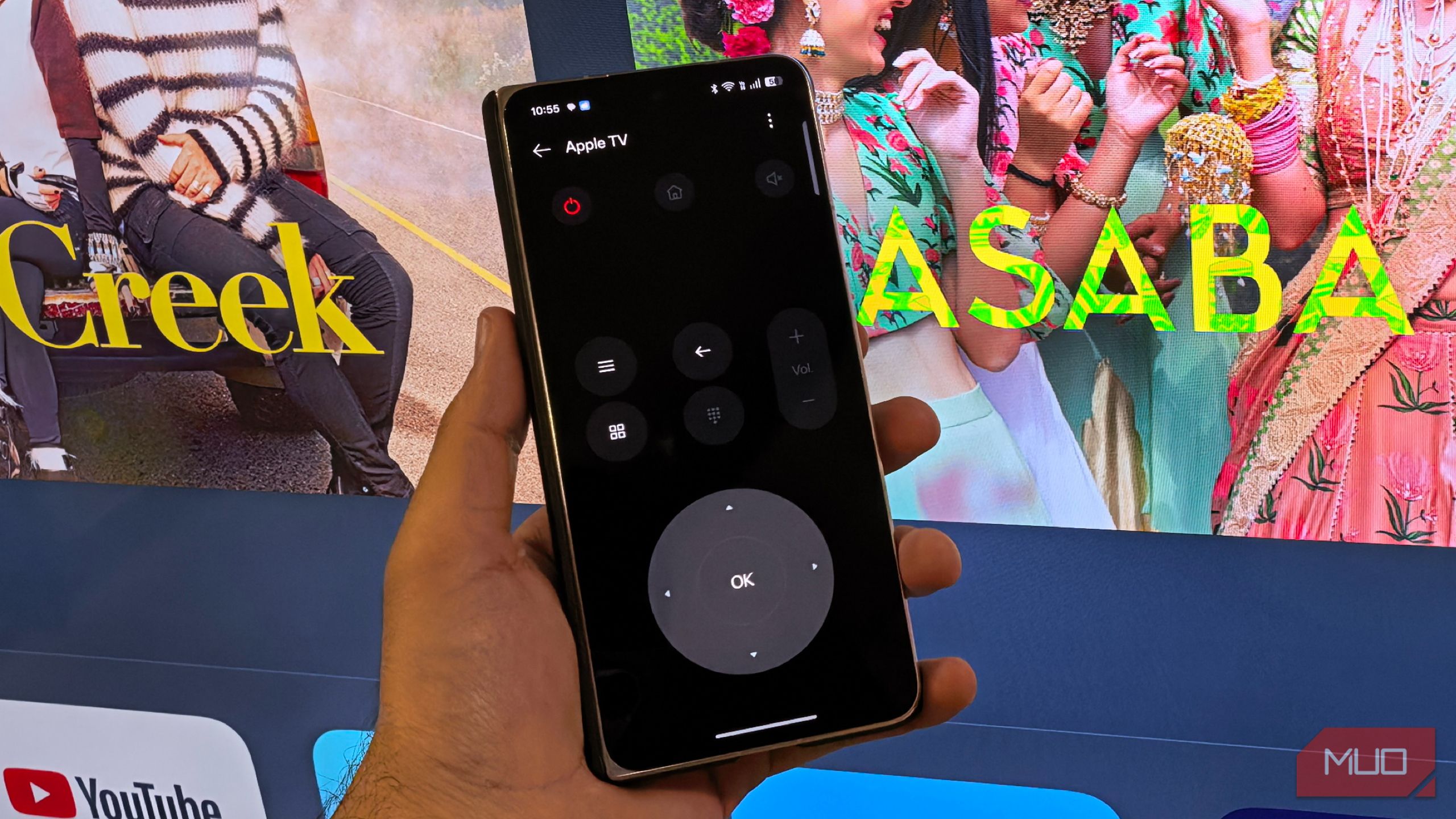 Apple TV remote app on Oppo Find N5 smartphone