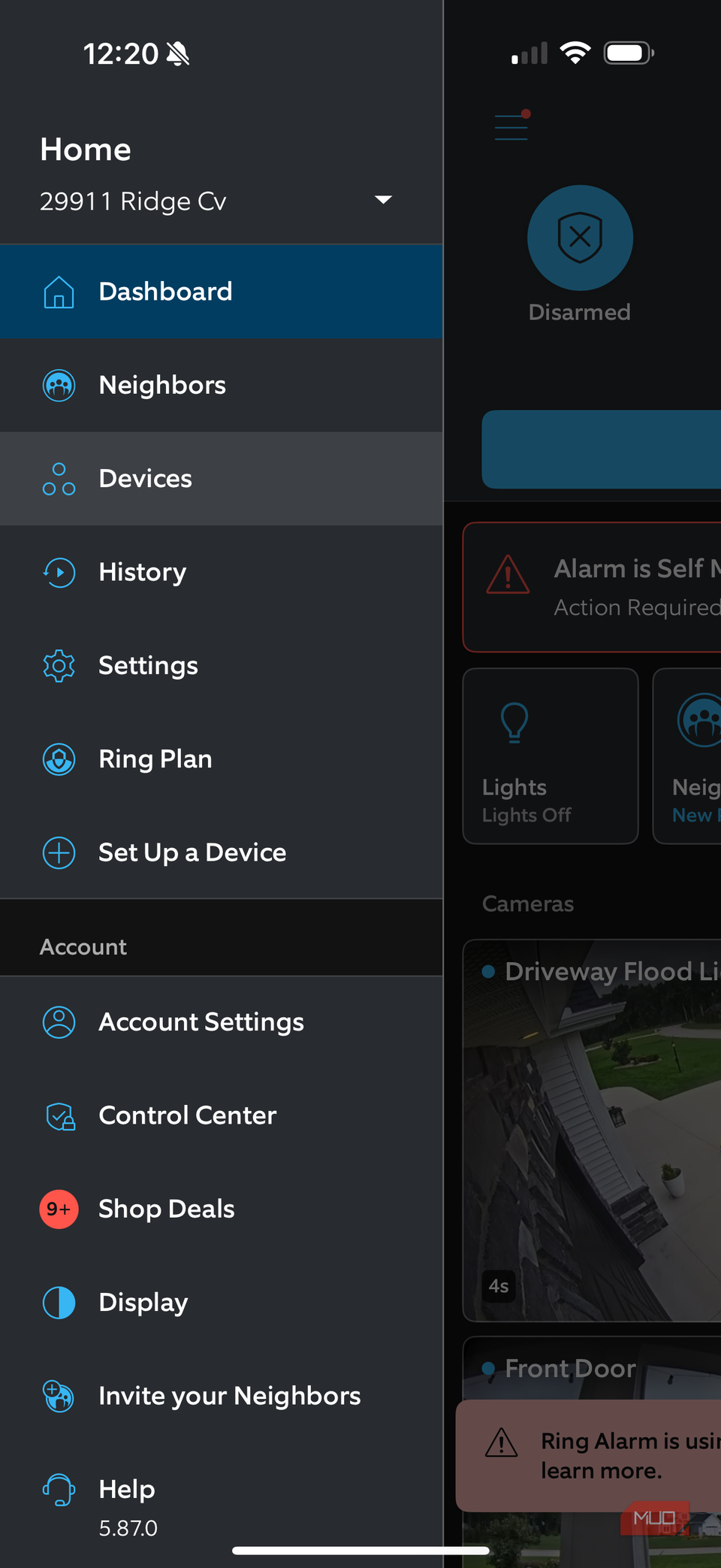 ring flood and freeze sensor app step 1