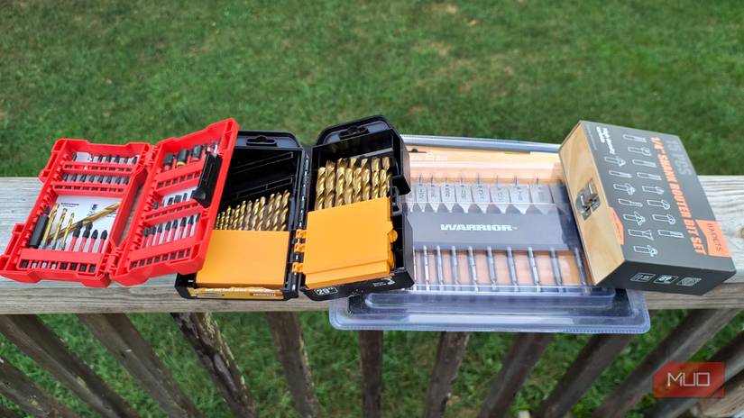 An array of extra bits for drills and drivers