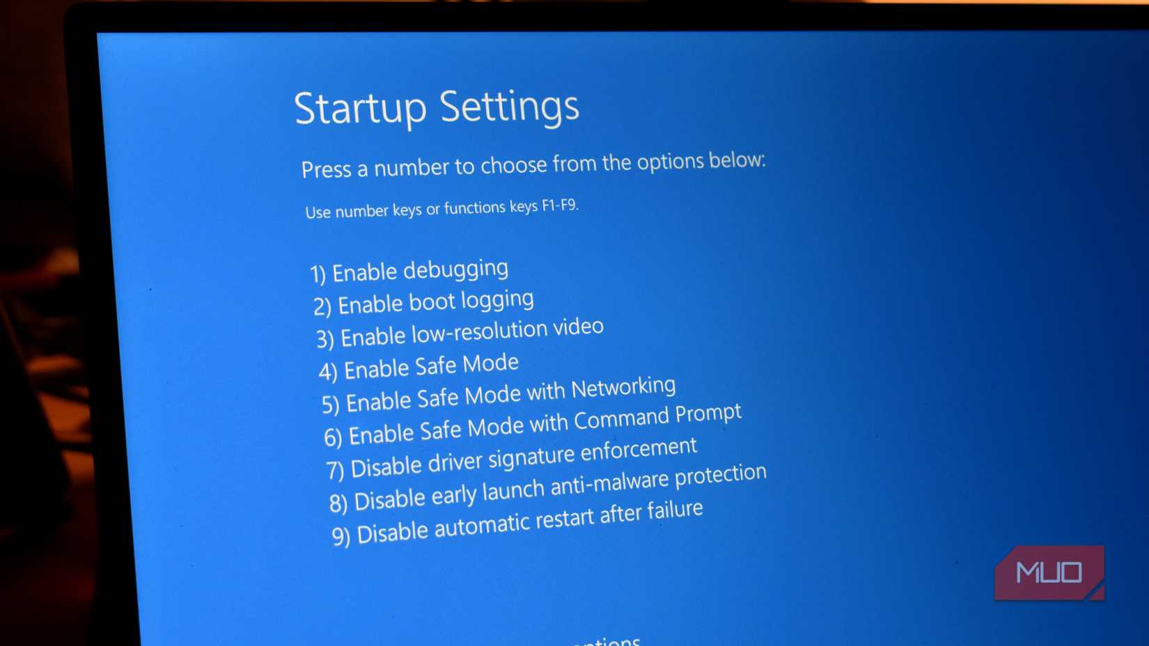 windows safe mode boot options.