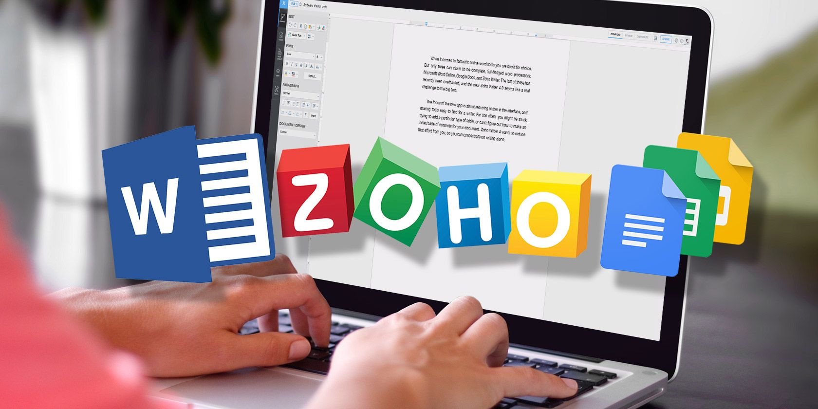 zoho writer online word processor