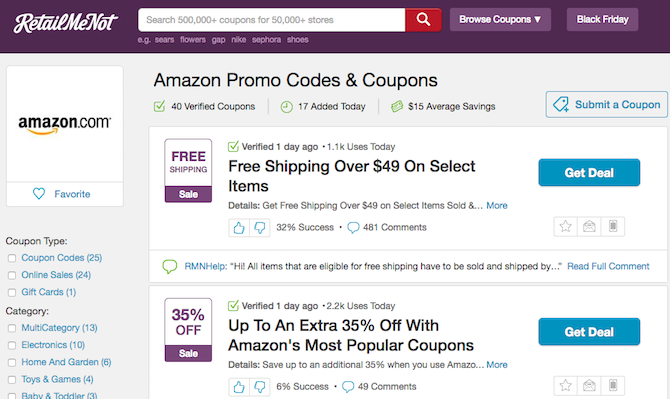 Sources for Amazon Promotional Codes 