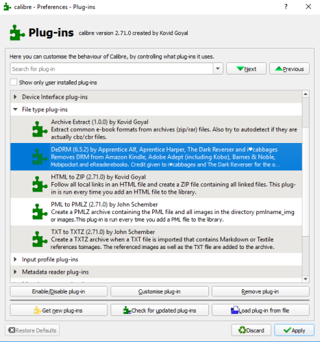 calibre plugin edit - Come rimuovere il DRM su qualsiasi ebook che possiedi