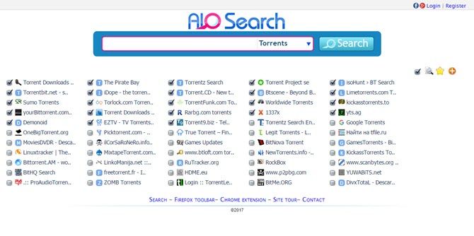 AIO Search - 7 siti torrent sotterranei per ottenere contenuti non censurati