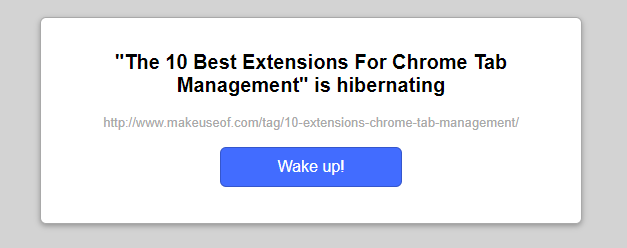 tab hibernation - Le 14 migliori estensioni di Google Chrome per la gestione delle schede