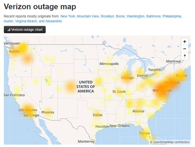Verizon Outage Map - Connesso al Wi-Fi, ma nessun accesso a Internet in Windows? Cosa fare