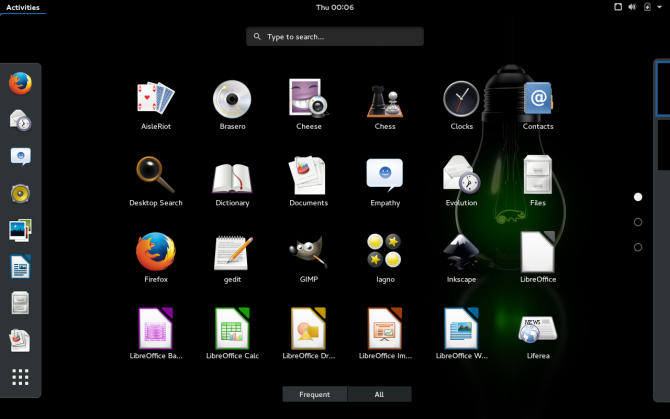 Entorno de escritorio OpenSUSE