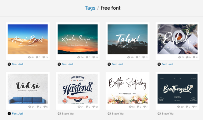 Dribble Free Fonts Page - I 9 migliori siti web di font gratuiti per font gratuiti online
