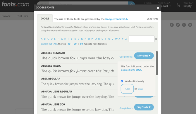 Fonts.com and SkyFonts - I 9 migliori siti web di font gratuiti per font gratuiti online