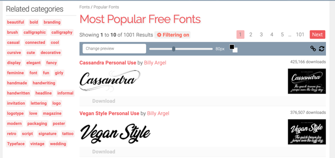 Fontspace Fonts Directory - I 9 migliori siti web di font gratuiti per font gratuiti online