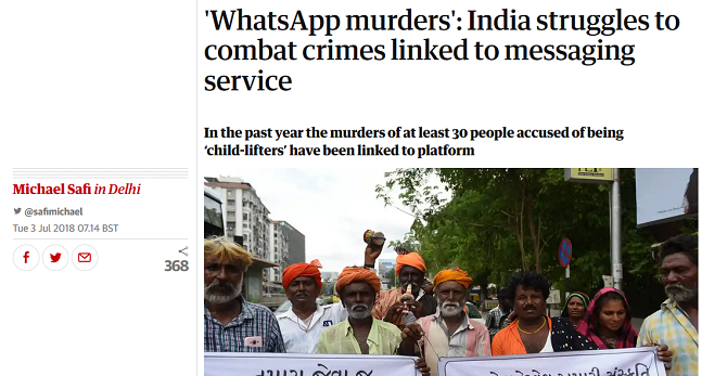 Guardian India WhatsApp Story Screenshot - WhatsApp è sicuro? 5 minacce alla sicurezza che gli utenti devono conoscere