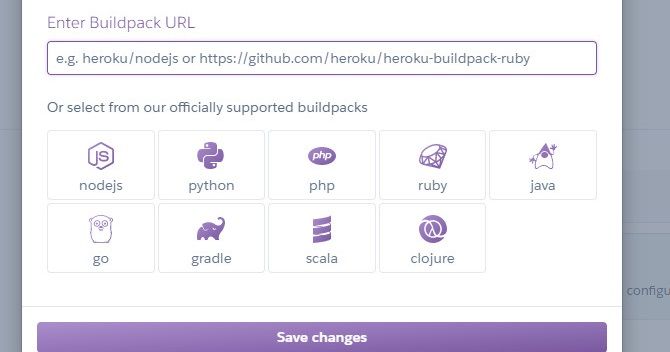 Adding buildpack in Heroku - Come ospitare gratuitamente il tuo sito web Python su Heroku