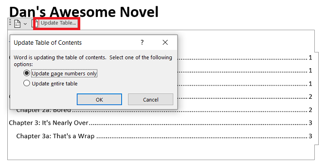 word contents update - Come creare un sommario in Microsoft Word (con modelli gratuiti)