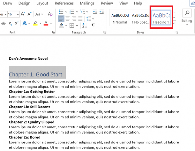 word heading 1 - Come creare un sommario in Microsoft Word (con modelli gratuiti)
