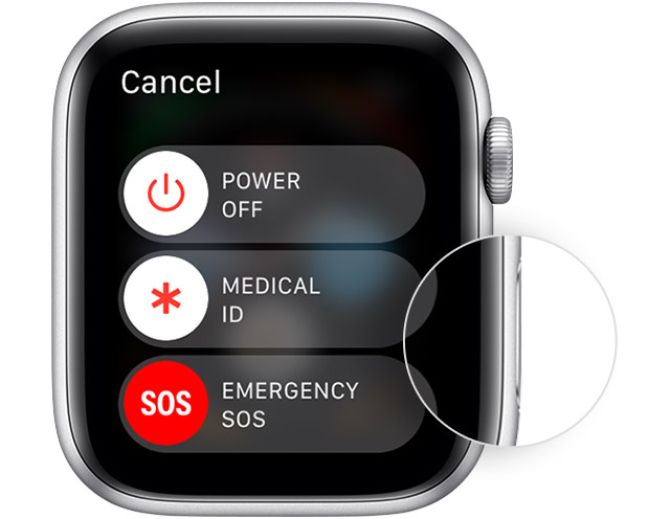 Apple Watch power off screen - Come impostare l’ID medico sul tuo iPhone in caso di emergenza