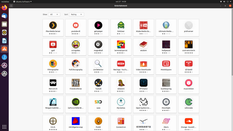 Ubuntu Software Entertainment