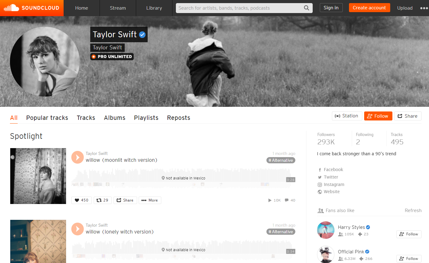 taylor swift soundcloud - 8 motivi per cui dovresti iniziare a utilizzare SoundCloud oggi