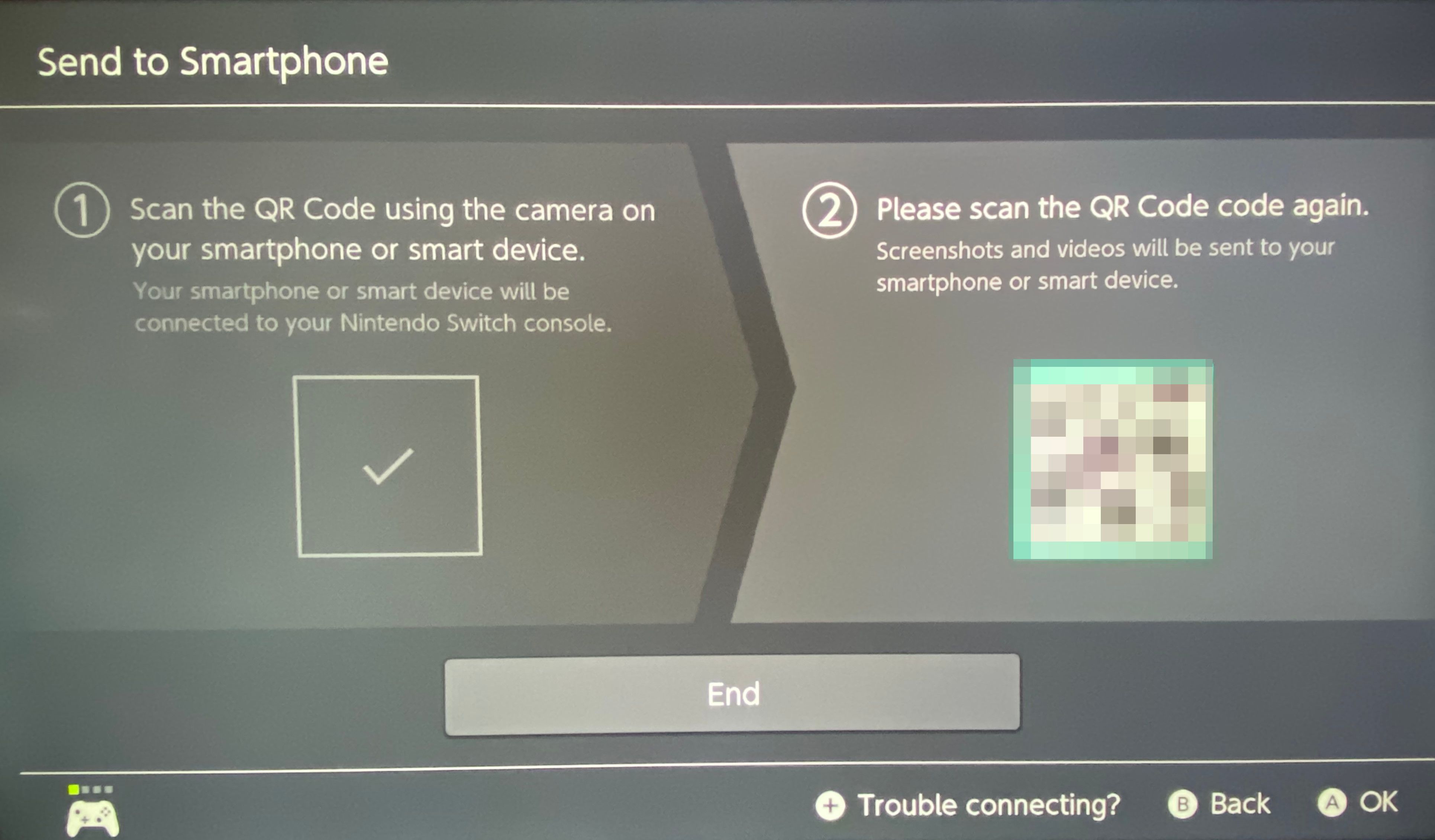 04 Switch Transfer QR Code - 4 modi per condividere i contenuti multimediali di Nintendo Switch sul tuo telefono o computer