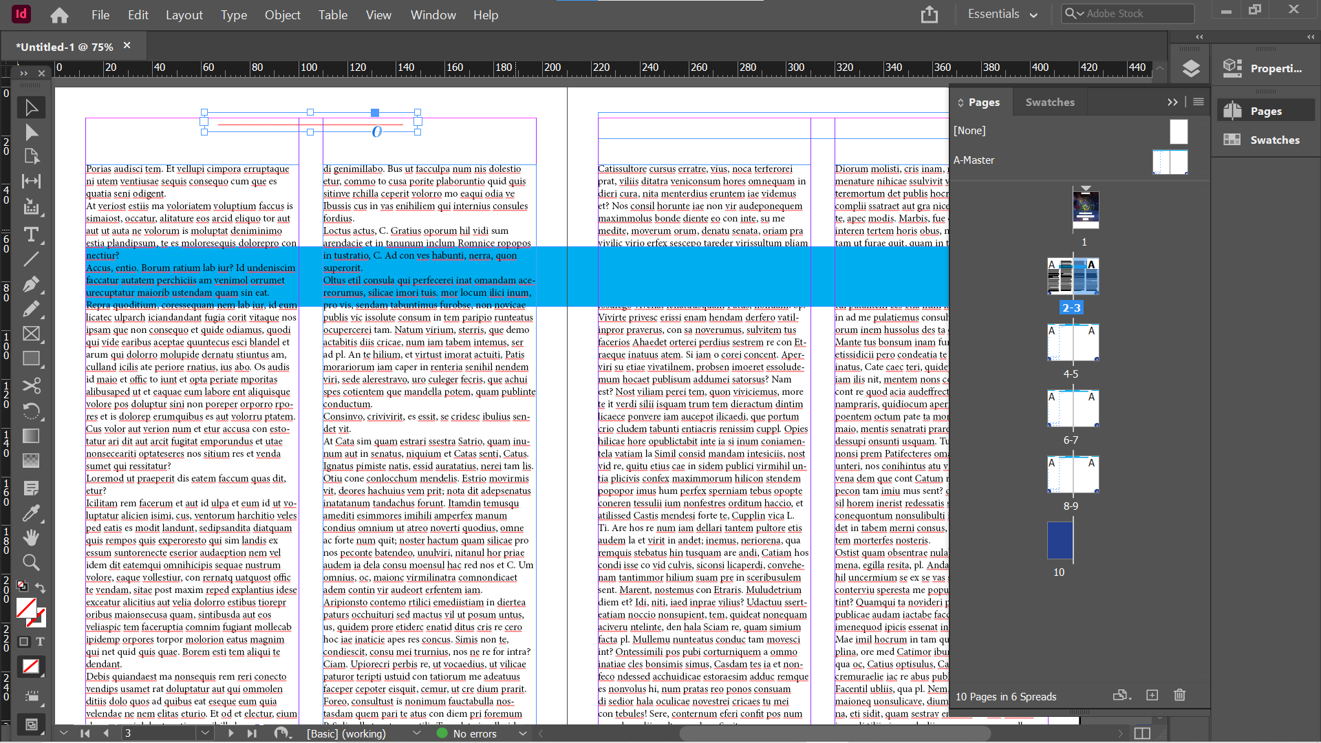 InDesign accidental move - Come utilizzare le pagine master di Adobe InDesign per semplificare il flusso di lavoro