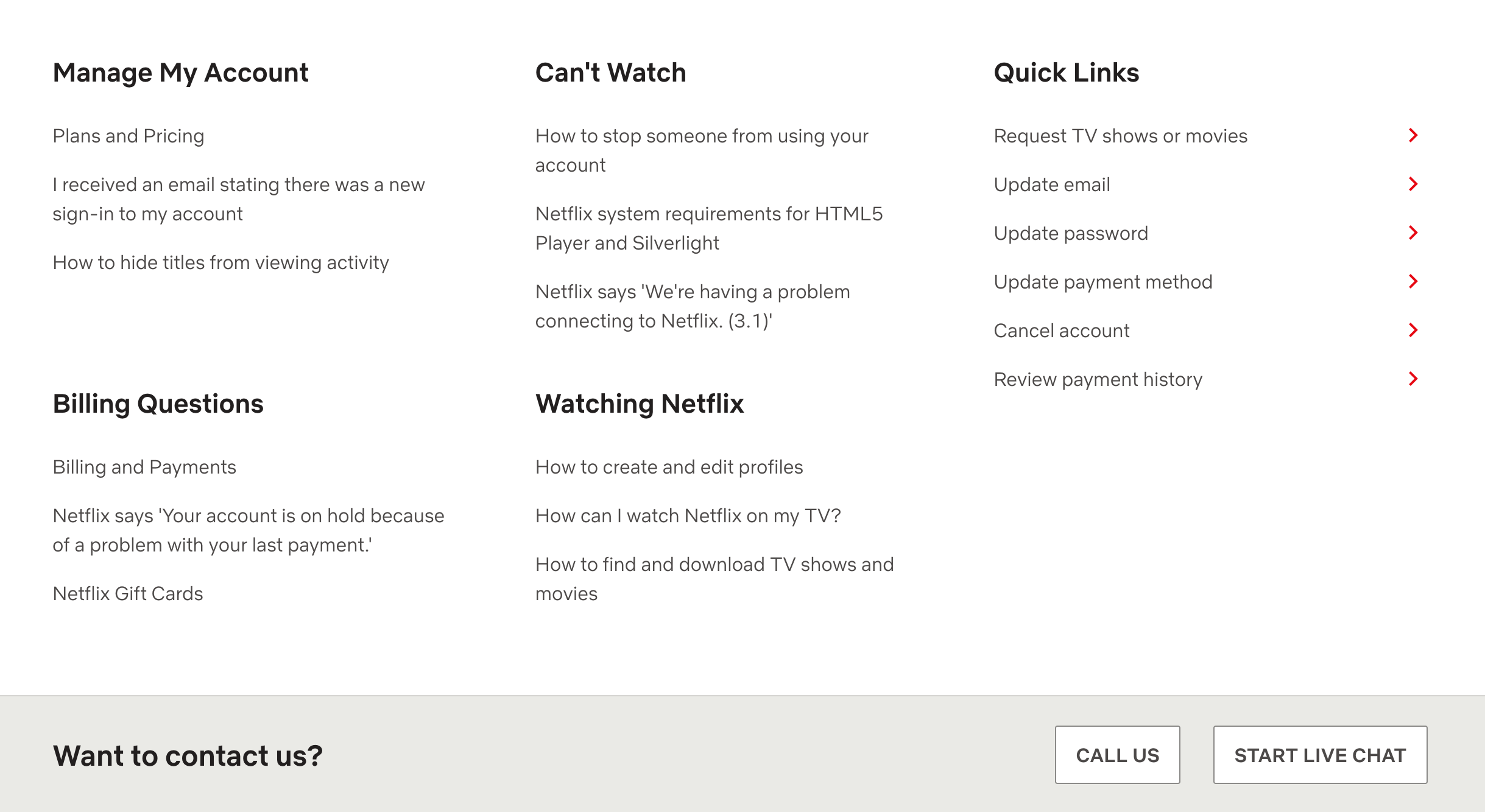 Netflix Help Center Call Option - Cosa fare se il tuo account Netflix è stato violato?