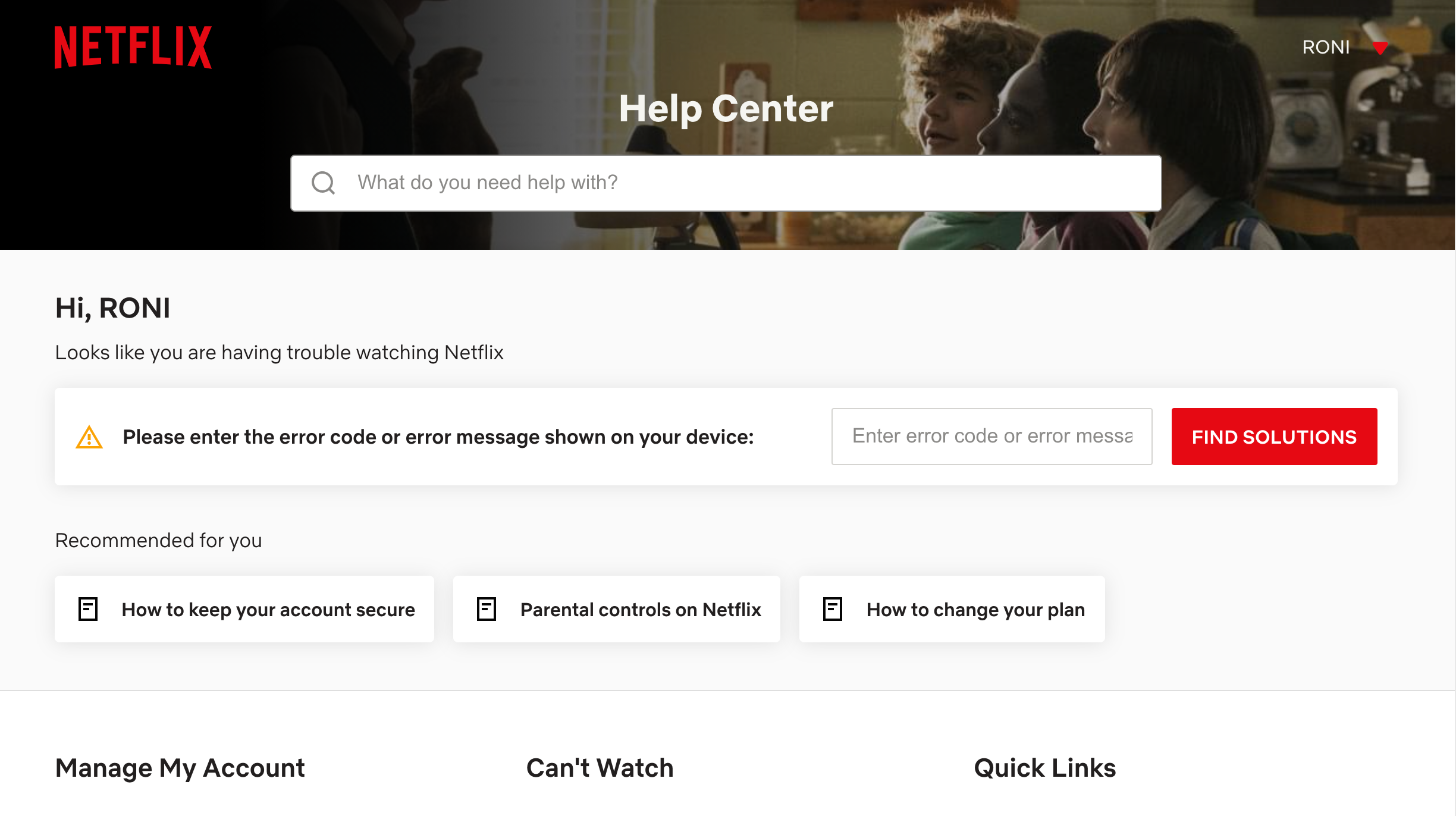 Netflix Web Help Center - Cosa fare se il tuo account Netflix è stato violato?