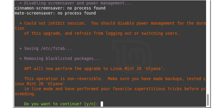 apply linux mint 20 upgrade 1 - Come aggiornare da Linux Mint 19.3 a Mint 20