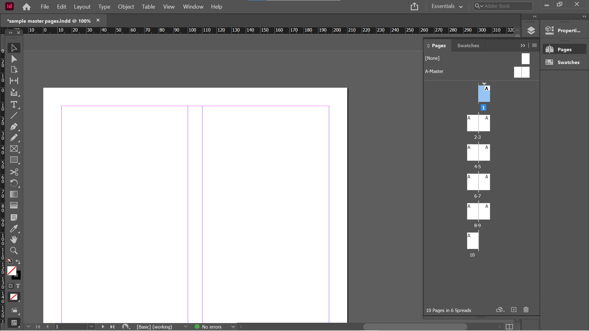 indesign blank document - Come utilizzare le pagine master di Adobe InDesign per semplificare il flusso di lavoro