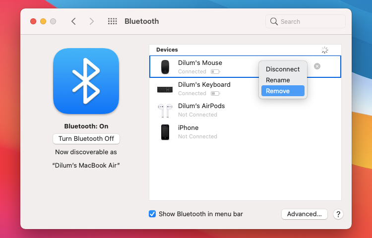 3 bluetooth preferences - Il mouse non funziona sul tuo Mac? 10 suggerimenti per risolverlo