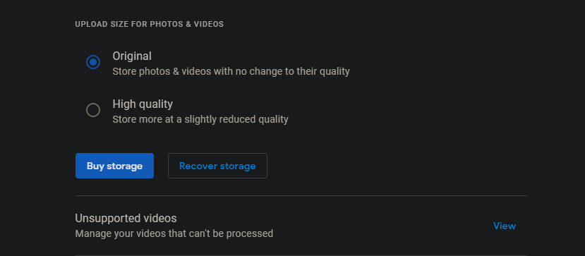 Google Photos Unsupported Videos - 7 modi per liberare spazio di archiviazione su Google Foto