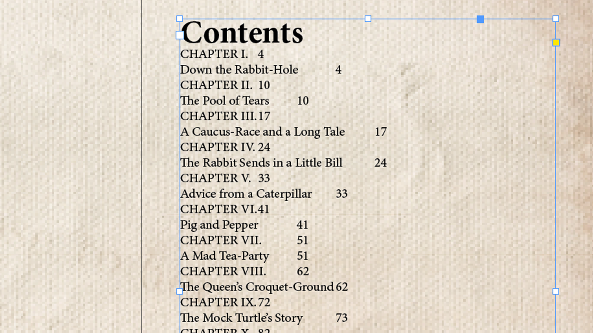 InDesign contents page basic paragraph formatting style - Come creare un sommario in InDesign