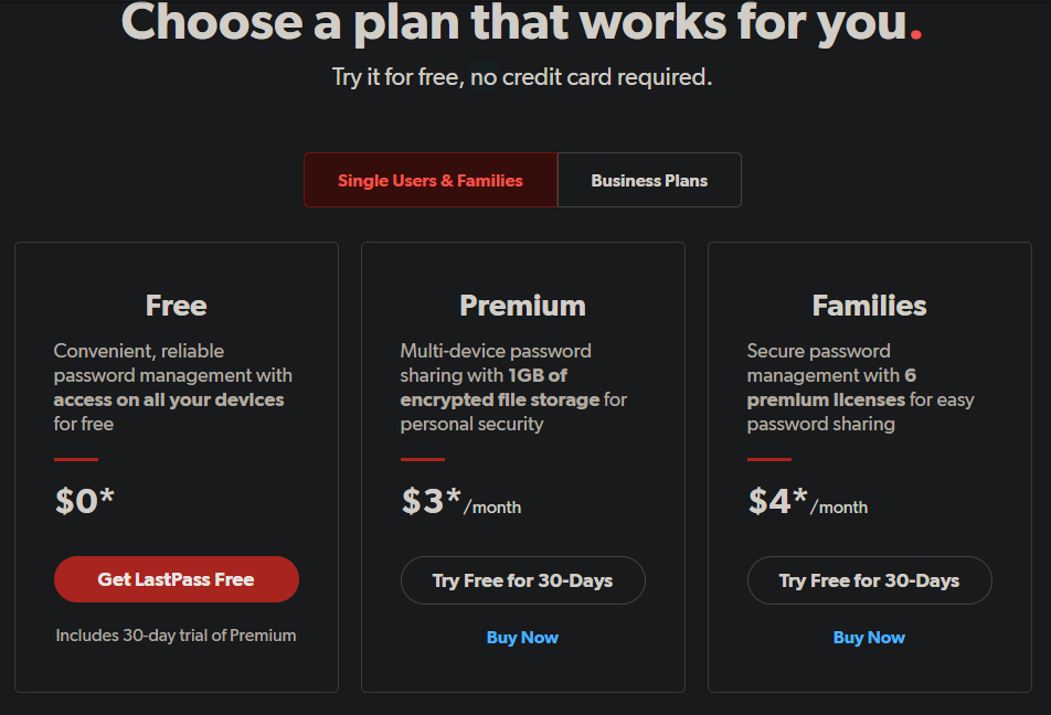 LastPass Pricing - Non c’è bisogno di piratare: 9 app popolari che puoi usare gratuitamente oa basso costo