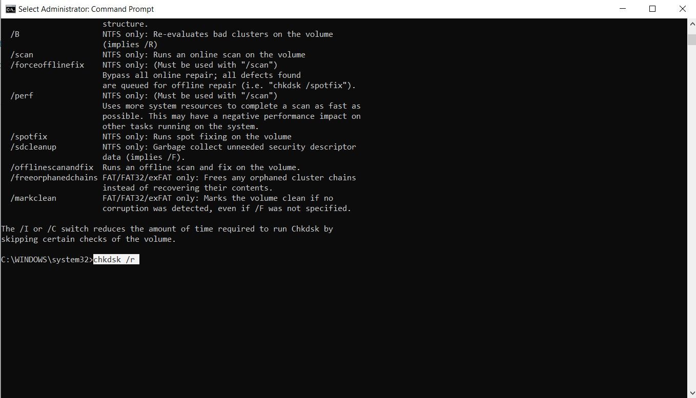 chdsk command windows 10 cmd - Come correggere l’errore 0xc00007b in Windows