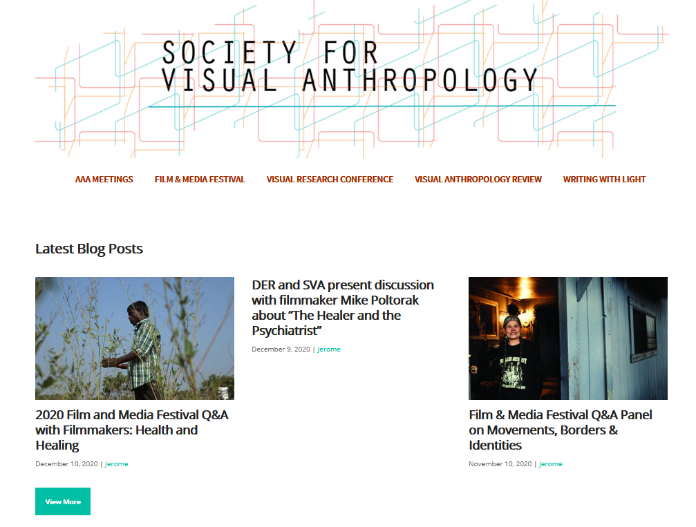 society of visual anthropology website home page - Gli 8 migliori siti web di antropologia per esplorare la storia umana