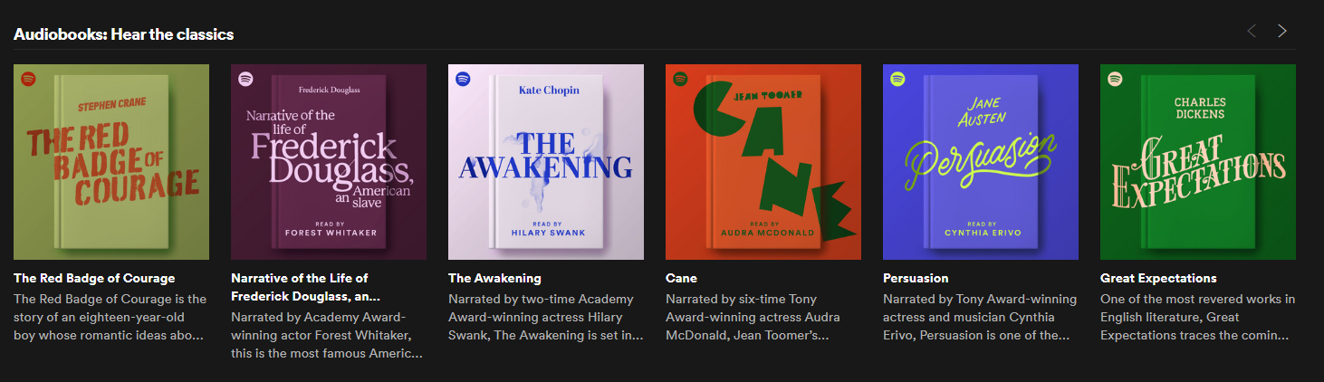 spotify audiobooks row - Come ascoltare audiolibri gratuiti su Spotify