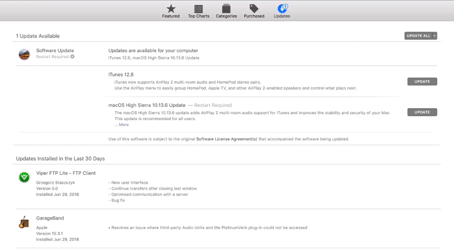 update itunes - Come aggiornare iTunes sul tuo Mac