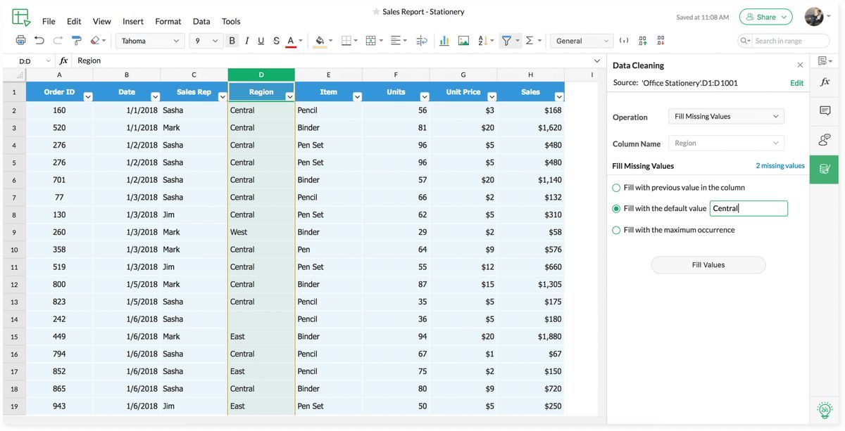 zoho sheets - Le 10 migliori alternative a Excel per le tue esigenze di foglio di calcolo