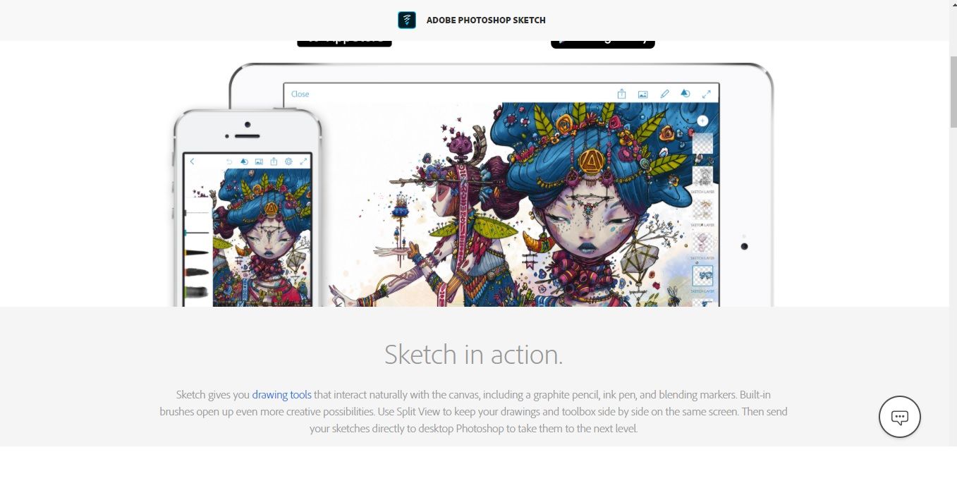 Adobe PhotoShop Sketch Applocation - Le 4 migliori alternative di Procreate per Android