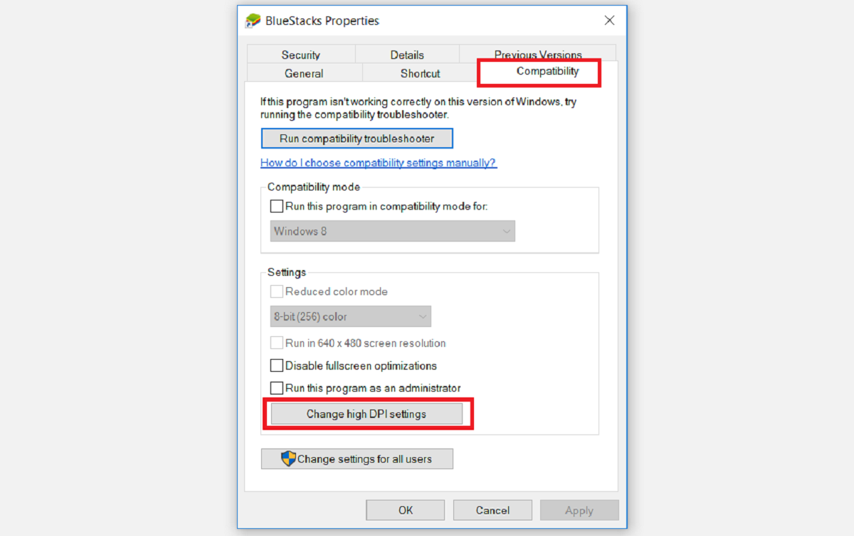 Configuring DPI settings for a problematic app - 6 modi per correggere le app che appaiono sfocate in Windows 10