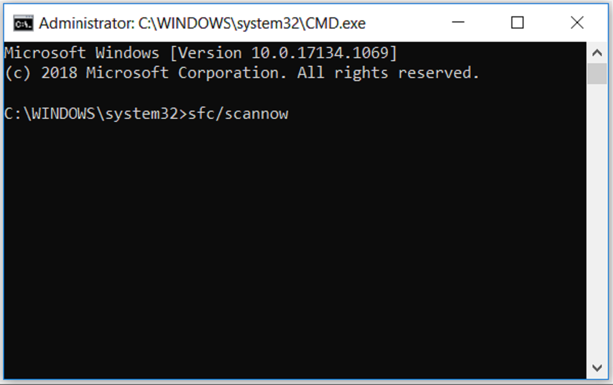 Running SFC in Command Prompt - 7 modi per ripristinare un’icona della batteria mancante sulla barra delle applicazioni di Windows 10