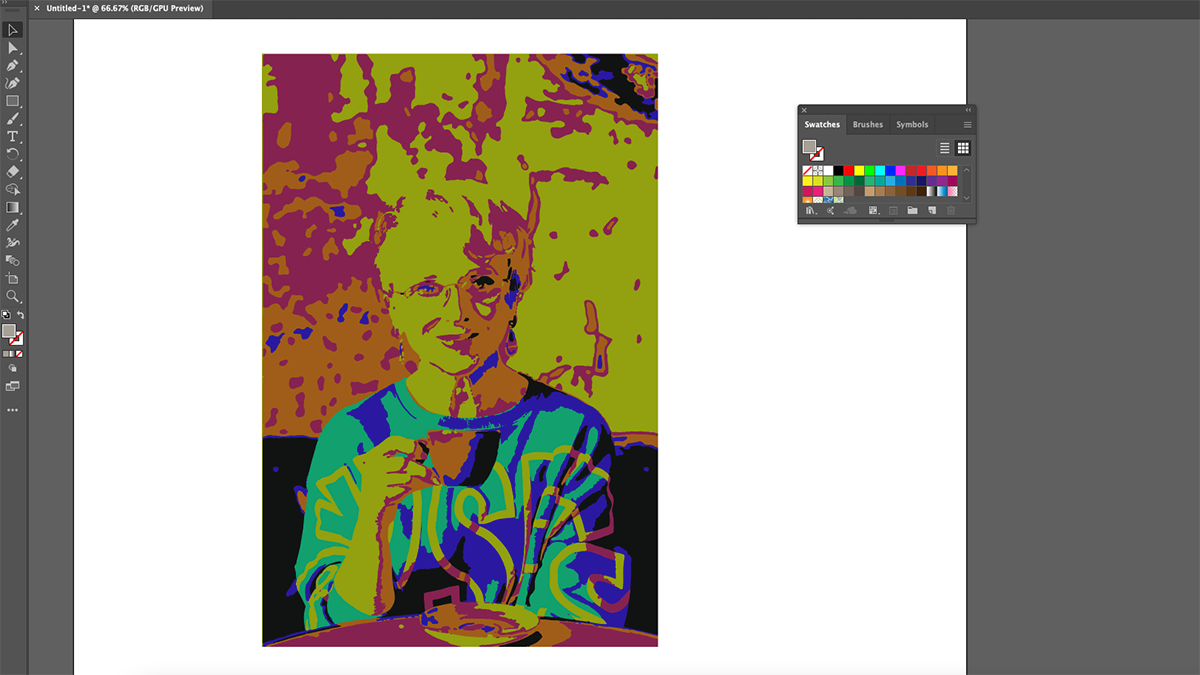 illustrator image traced and then recoloured - Come tracciare un’immagine in Adobe Illustrator