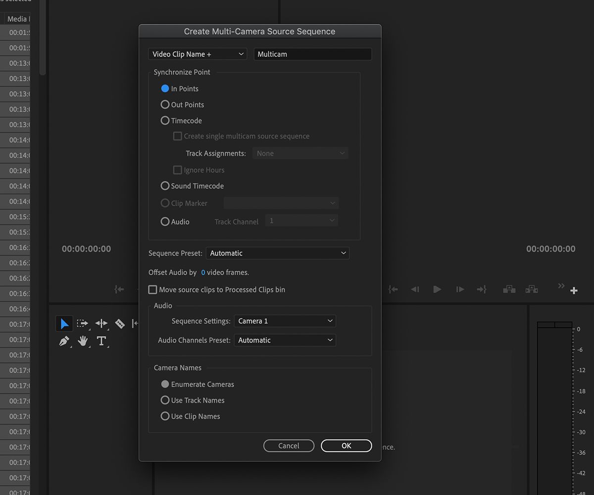 multi camera source sequence - Come creare sequenze multicamera in Adobe Premiere Pro