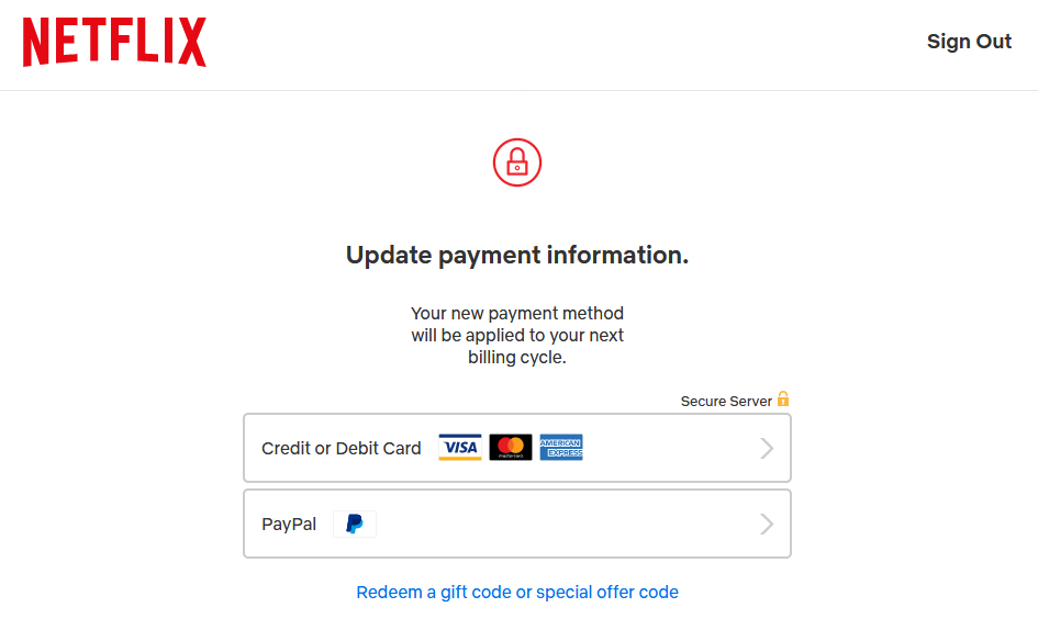 netflix change billing method - Come modificare la modalità di pagamento per Netflix