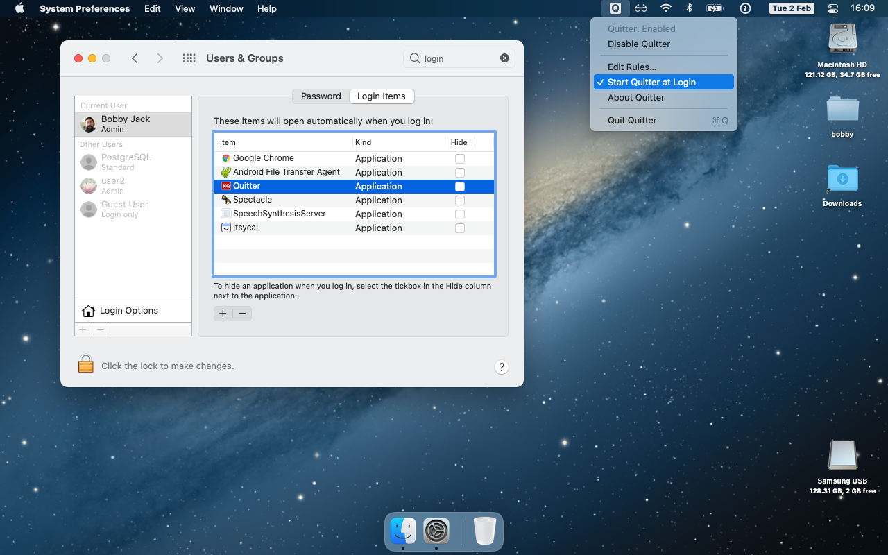 quitter start at login - Aumenta la tua produttività in macOS con Quitter