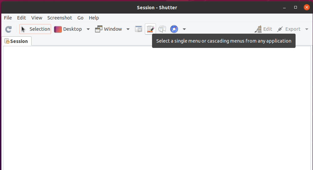 Shutter Menu Screenshot - Come acquisire e modificare schermate in Ubuntu con l’otturatore