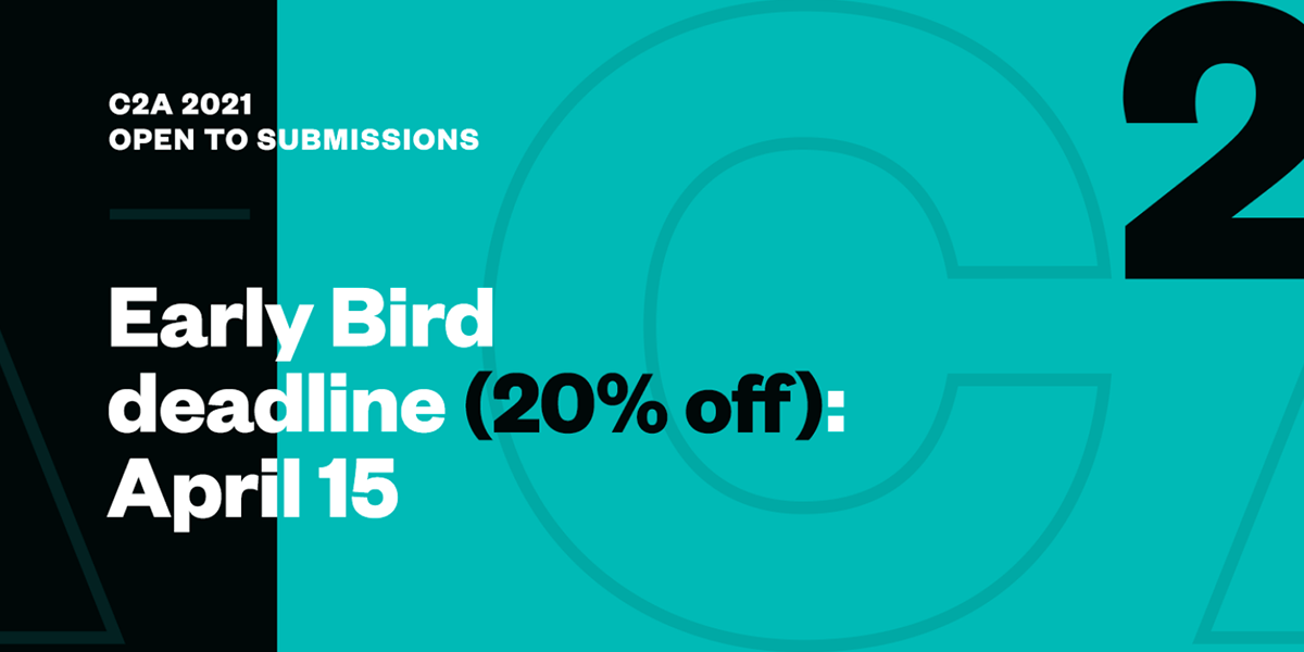 Der 2021 Creative Communication Award nimmt jetzt Einreichungen entgegen - c2a early bird deadline