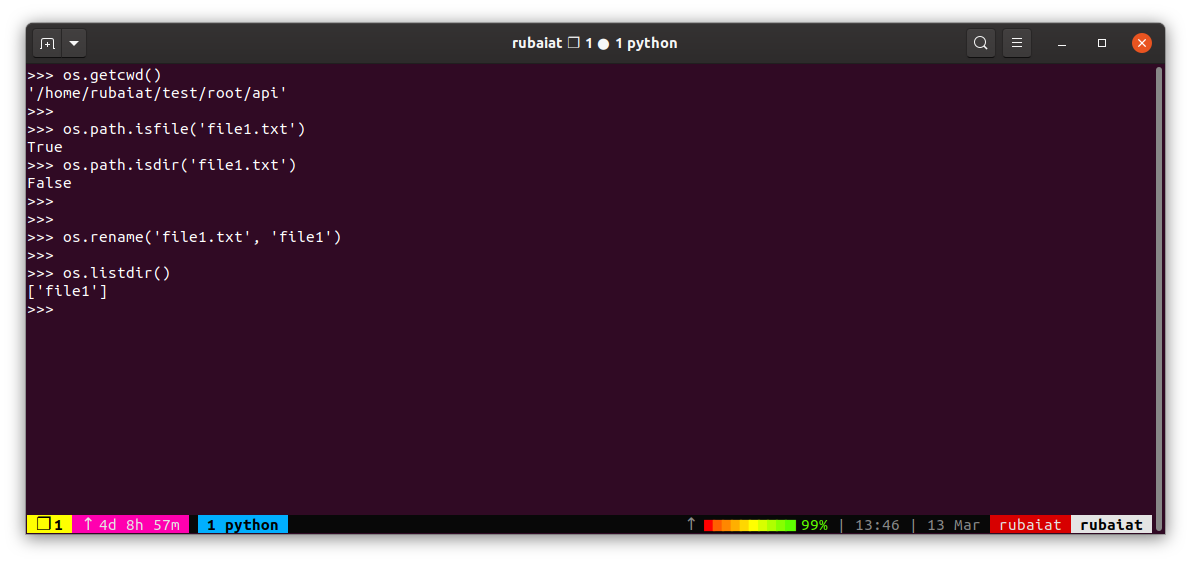 check filenames using python - Cos’è il modulo del sistema operativo di Python e come lo usi?