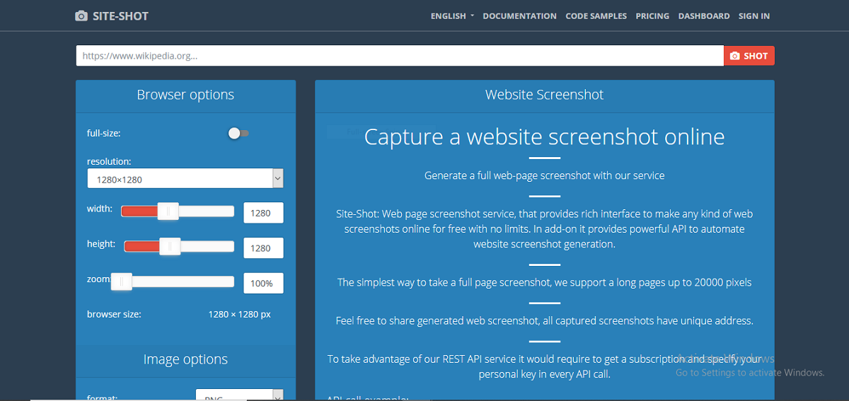 site shot - 8 siti che ti consentono di acquisire schermate online senza la tastiera