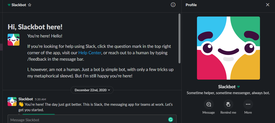 slackbot tool - 5 utili funzioni di Slack per i lavoratori remoti